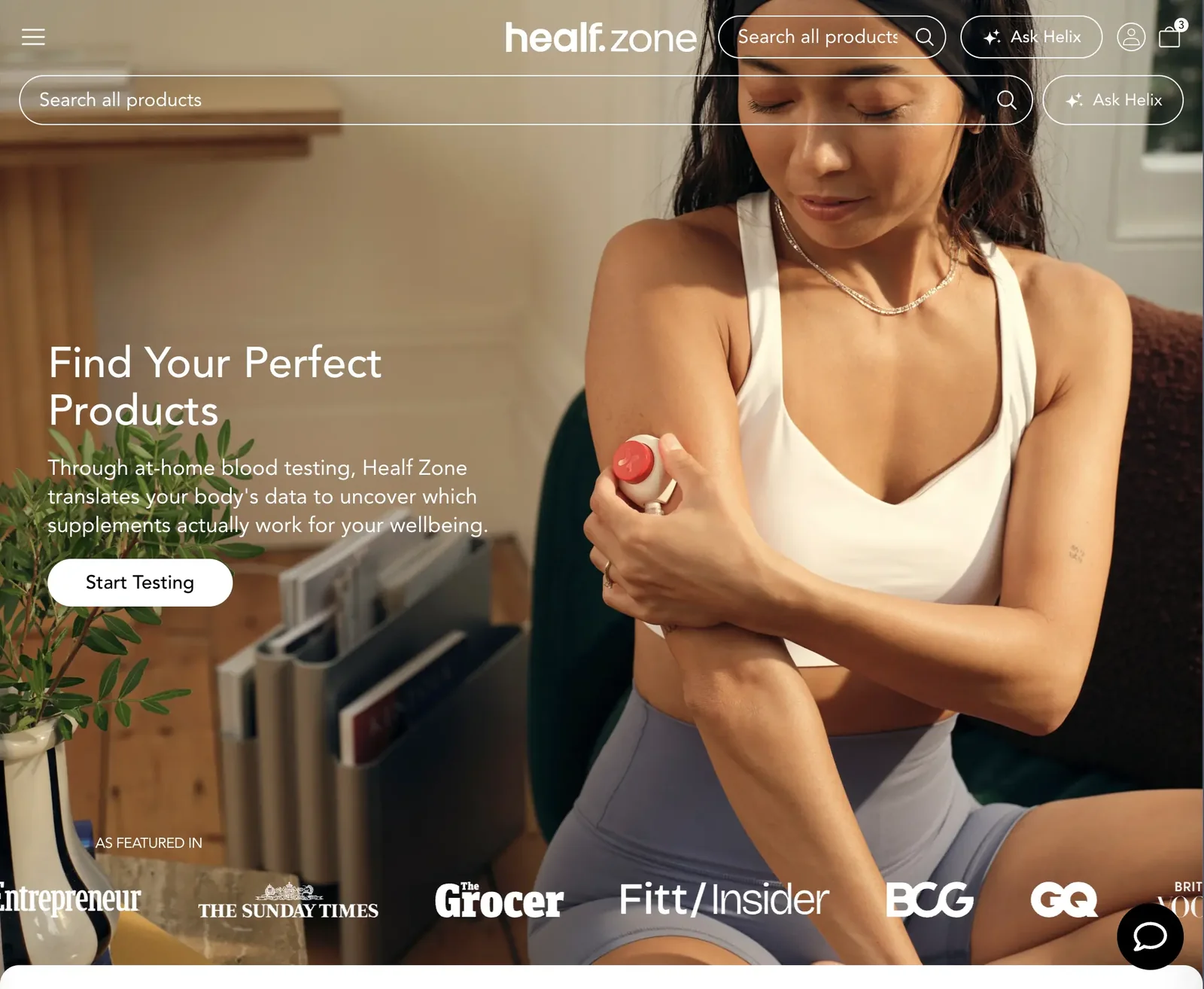 Healf Zone hero: Find your perfect products