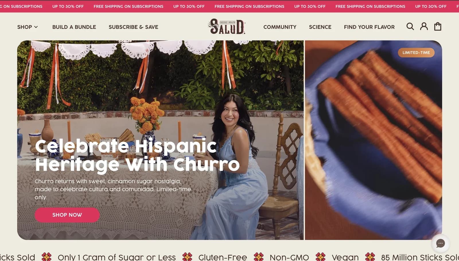 Salud homepage hero